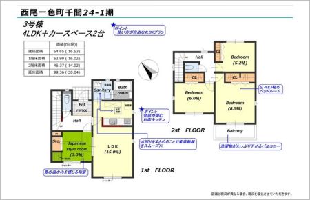 西尾一色町千間24-1期　全3棟
