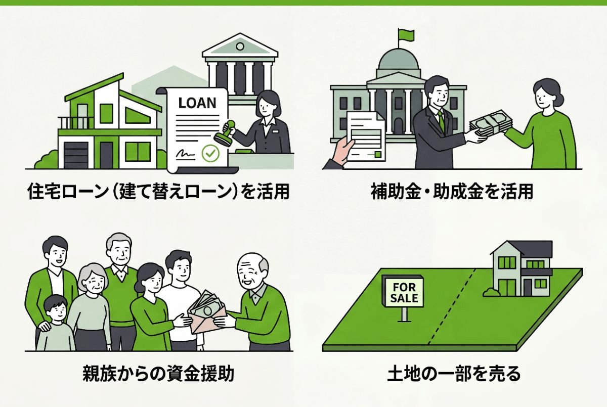 家を建て替えたいのにお金がない場合の選択肢