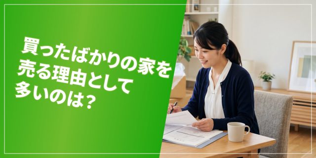 買ったばかりの家を売る理由のアイキャッチ