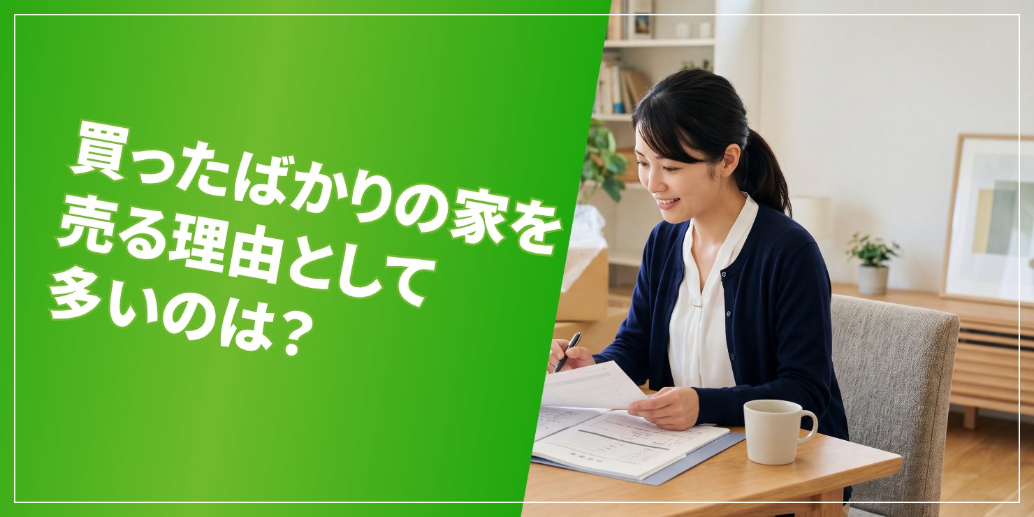 買ったばかりの家を売る理由のアイキャッチ