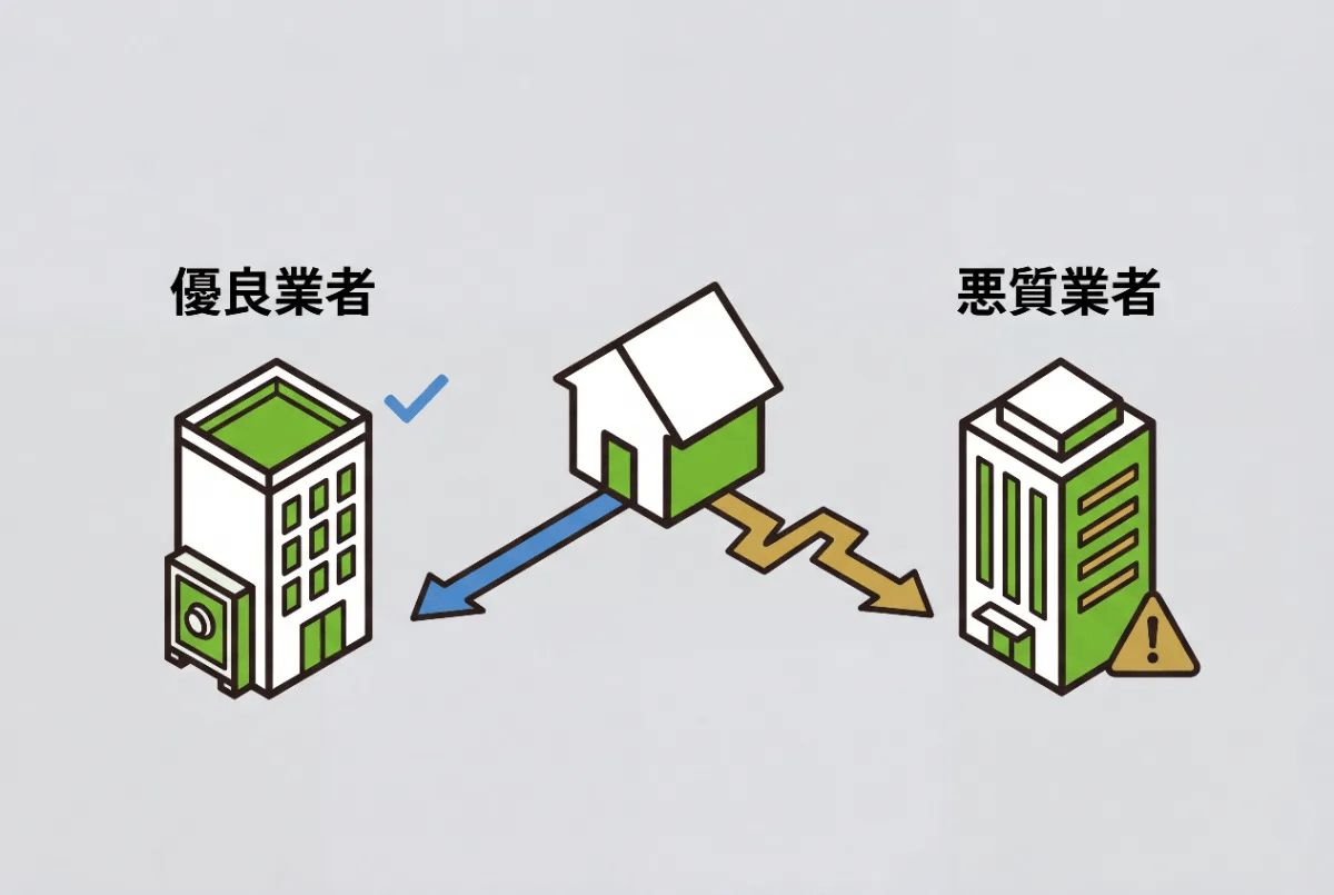 優良業者と悪質業者