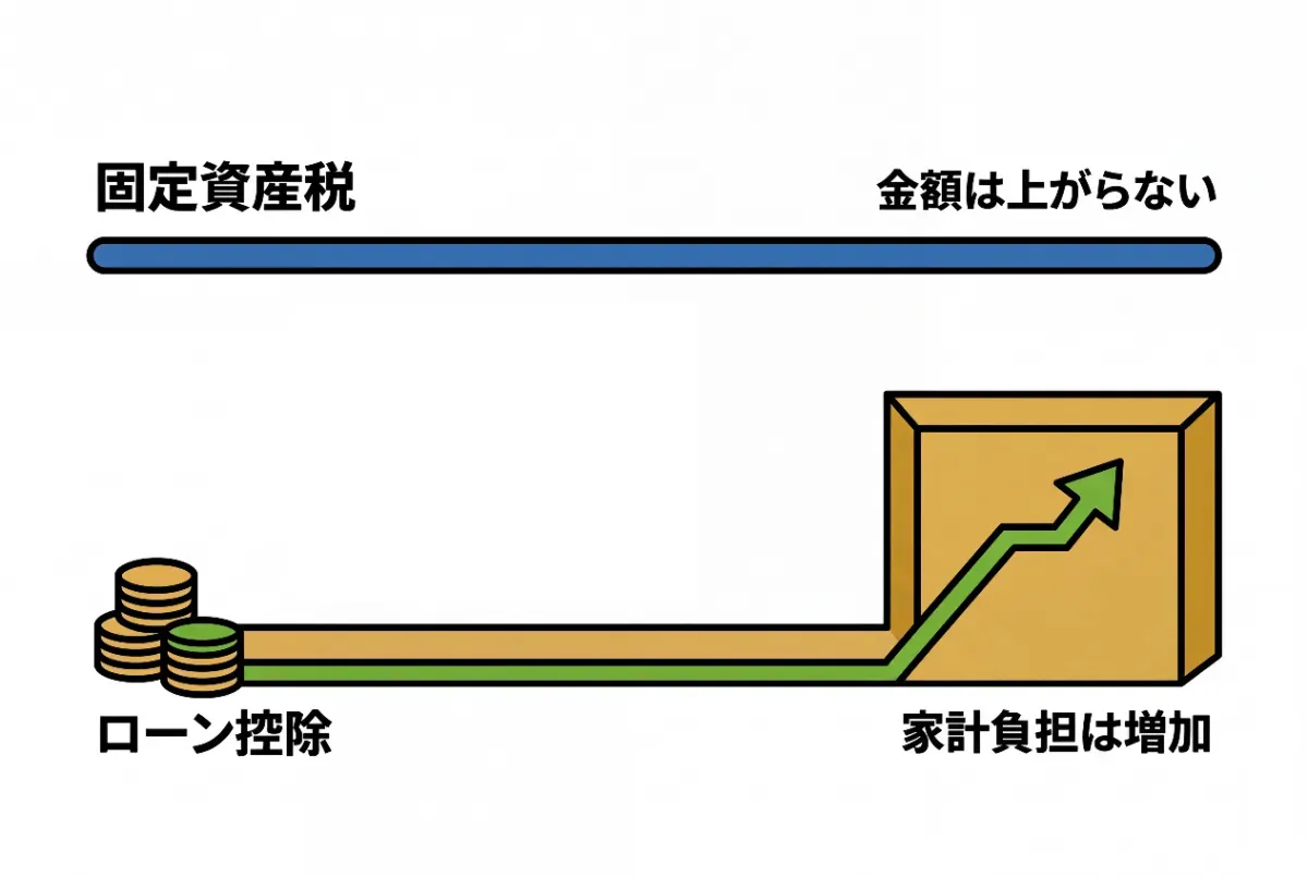 住宅ローン控除終了しても固定資産税は上がらない