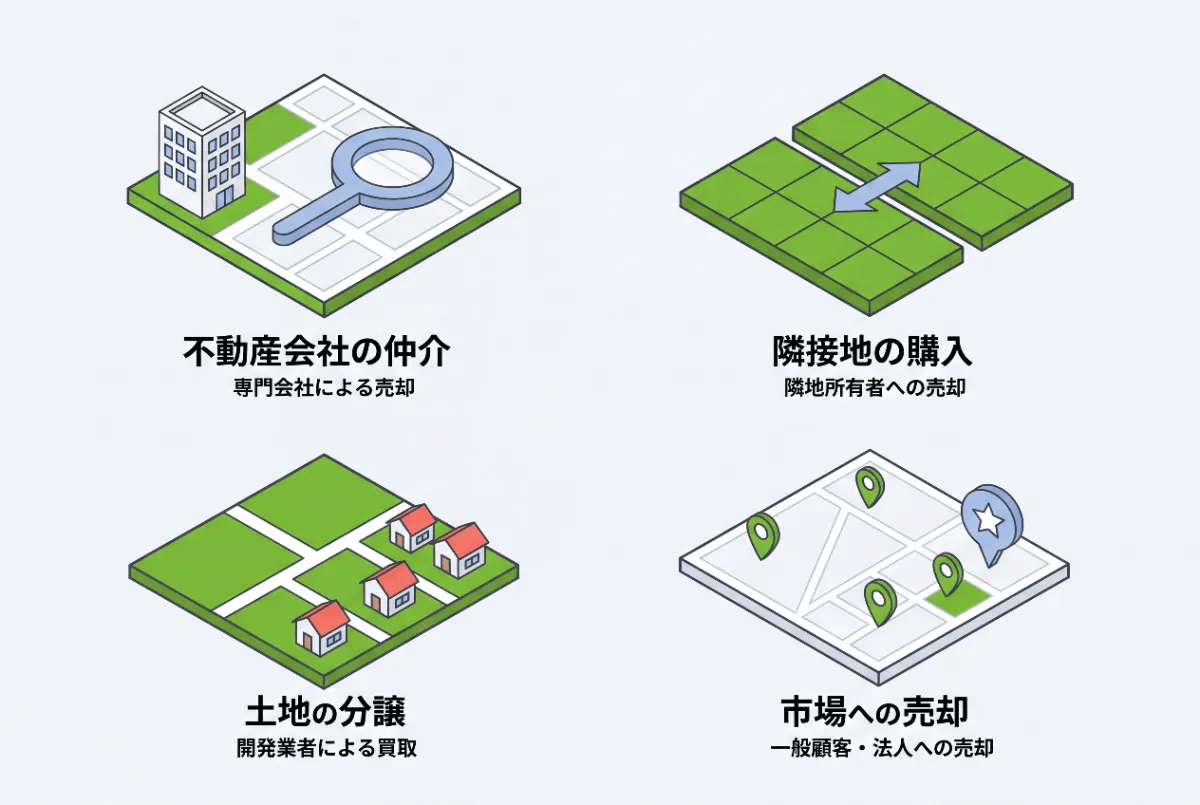市街化調整区域の家・土地を手放したいときの主な手段