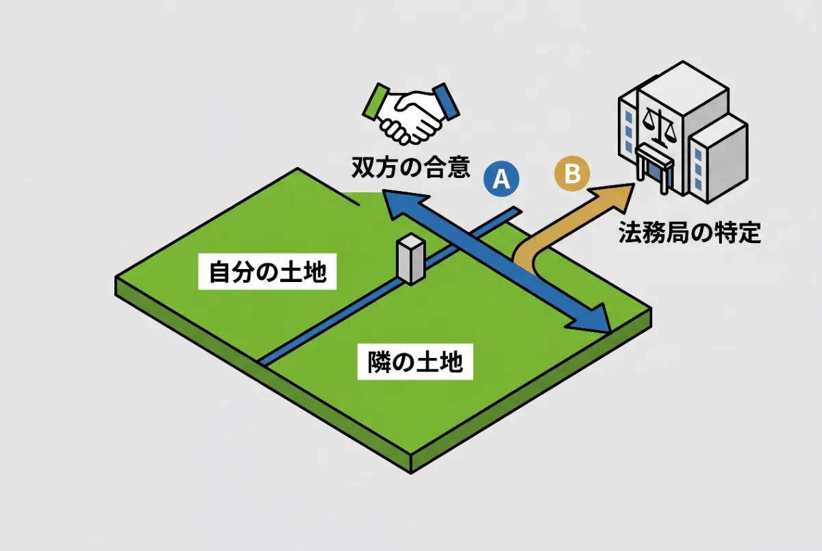 土地の境界に立ち会う目的